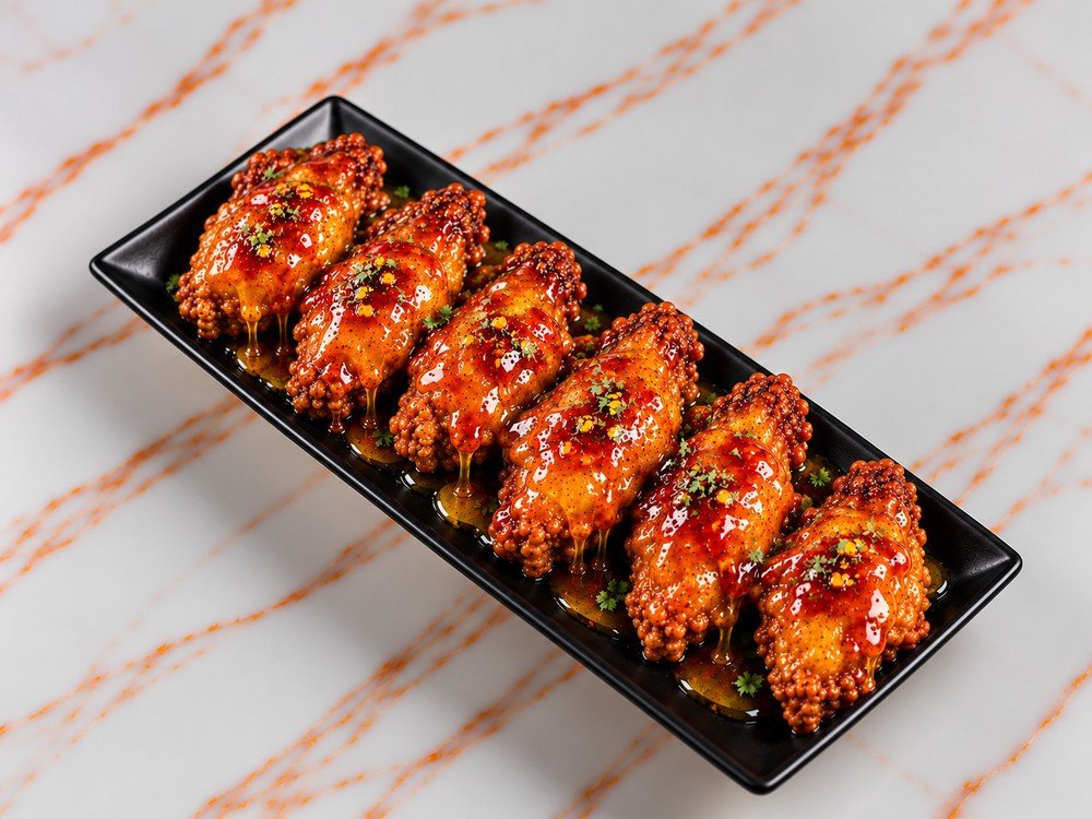 HOT HONEY WINGS  6 PCS