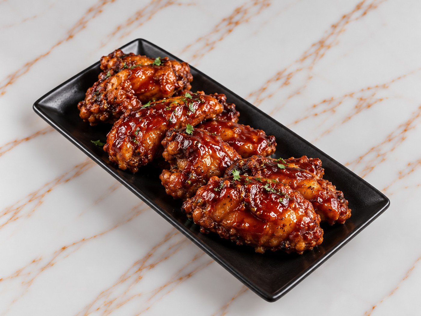 SPICY BBQ WINGS 6 PCS